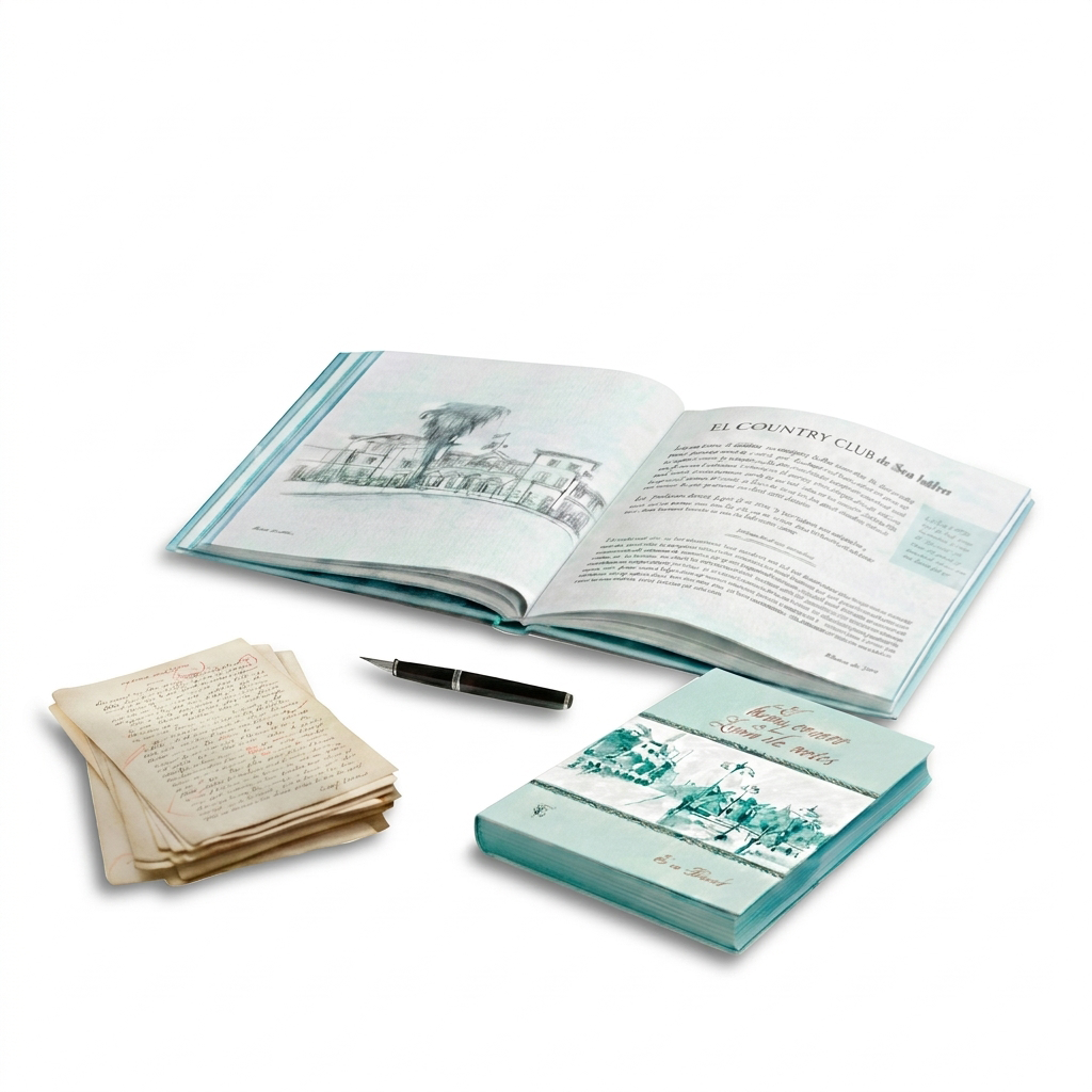 collage de manuscrito y libro